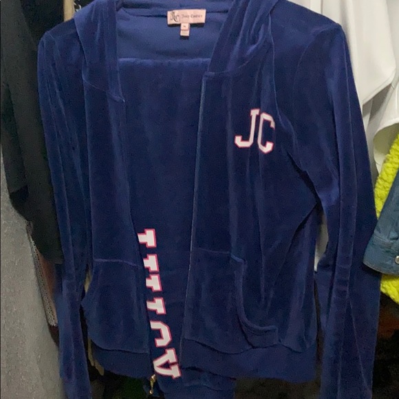 Navy Blue Juicy Couture Capri Sweatsuit - Picture 2 of 2